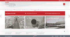 Desktop Screenshot of airindependence.com